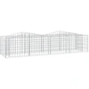 Image de vidaXL Gabion haut-relief avec arche haute 200x50x50 cm Fer galvanisé