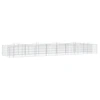 Image de vidaXL Gabion haut-relief avec arche haute 400x100x50 cm Fer galvanisé