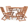 Image de vidaXL Ensemble de jardin 5 pièces en bois massif d'acacia
