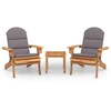 Image de vidaXL Ensemble de salon de jardin 3 pièces Adirondack bois massif acacia