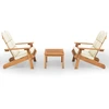 Image de vidaXL Ensemble de salon de jardin 3 pièces Adirondack bois massif acacia