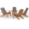 Image de vidaXL Ensemble de salon de jardin Adirondack 5 pièces en bois massif d'acacia