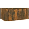 Image de vidaXL Table basse chêne fumé 80x50x36 cm bois composite