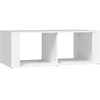 Image de vidaXL Table basse blanche 100x50x36 cm Bois composite