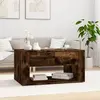 Image de vidaXL Table basse chêne fumé 80x50x40 cm bois composite