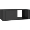 Image de vidaXL Table basse noire 100x50,5x35 cm Bois composite