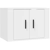 Image de vidaXL Armoire TV murale blanche 57x34,5x40 cm