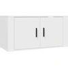 Image de vidaXL Armoire TV murale blanche 80x34,5x40 cm