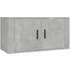 Image de vidaXL Armoire TV murale gris béton 80x34,5x40 cm