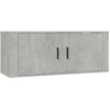 Image de vidaXL Armoire TV murale gris béton 100x34,5x40 cm