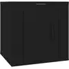 Image de vidaXL Armoire TV murale noire 40x34,5x40 cm