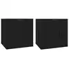 Image de vidaXL Armoires murales TV 2 pcs. noir 40x34,5x40 cm