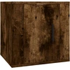 Image de vidaXL Armoire TV murale en chêne fumé 40x34,5x40 cm