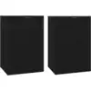 Image de vidaXL Armoires murales TV 2 pcs. noir 40x34,5x60 cm