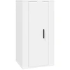 Image de vidaXL Armoire TV murale blanche 40x34,5x80 cm