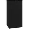 Image de vidaXL Armoire TV murale noire 40x34,5x80 cm