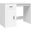 Image de vidaXL Bureau blanc 100x49x75 cm bois composite