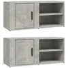 Image de vidaXL Armoires TV 2 pcs. Gris béton 80x31,5x36 cm Bois composite