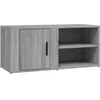 Image de vidaXL Armoire TV Gris Sonoma 80x31,5x36 cm Bois composite