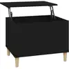 Image de vidaXL Table basse noire 60x44,5x45 cm Bois composite