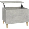 Image de vidaXL Table basse gris béton 60x44,5x45 cm Bois composite