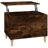 Image de vidaXL Table basse chêne fumé 60x44,5x45 cm Bois composite