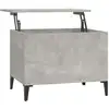 Image de vidaXL Table basse gris béton 60x44,5x45 cm Bois composite