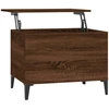 Image de vidaXL Table basse marron imitation chêne 60x44,5x45 cm Bois composite