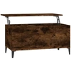 Image de vidaXL Table basse chêne fumé 90x44,5x45 cm Bois composite