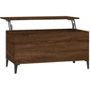 Image de vidaXL Table basse marron imitation chêne 90x44,5x45 cm Bois composite