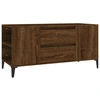 Image de vidaXL Armoire TV marron imitation chêne 102x44,5x50 cm Matériau dérivé du bois