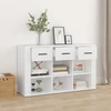 Image de vidaXL Sideboard Blanc 100x30x59,5 cm Bois composite