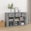 Image de vidaXL Sideboard Gris Sonoma 100x30x59,5 cm Matériau dérivé du bois