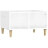 Image de vidaXL Table basse blanc brillant 60x50x36,5 cm Bois composite