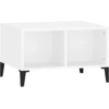 Image de vidaXL Table basse blanche 60x50x36,5 cm Bois composite