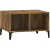 Image de vidaXL Table basse chêne fumé 60x50x36,5 cm Bois composite
