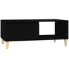 Image de vidaXL Table basse noire 90x50x36,5 cm Bois composite