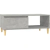 Image de vidaXL Table basse gris béton 90x50x36,5 cm Bois composite