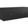Image de vidaXL vidaXL - Armoire de jardin - 198x55.5x80 - cm - Poly - Rotin - noir