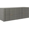 Image de vidaXL Armoire de jardin Gris 198x55,5x80 cm Poly rotin