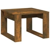 Image de vidaXL Table d'appoint chêne fumé 50x50x35 cm bois composite