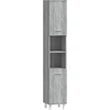 Image de vidaXL Armoire de salle de bain Gris Sonoma 30x30x179 cm Bois composite