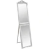 Image de vidaXL Miroir sur pied argenté 50x200 cm
