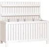 Image de vidaXL Coffre de jardin blanc 115x49x60 cm pin massif