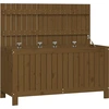 Image de vidaXL Coffre de jardin brun miel 115x49x60 cm pin massif