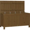 Image de vidaXL Coffre de jardin brun miel 121x55x64 cm Pin massif