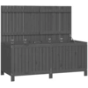 Image de vidaXL Coffre de jardin Gris 147x68x64 cm Pin massif