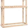 Image de vidaXL Étagère à bois de cheminée 110x35x108,5 cm Pin massif