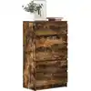 Image de vidaXL Armoire à tiroirs chêne fumé 60x36x103 cm Bois composite