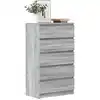 Image de vidaXL Armoire à tiroirs Gris Sonoma 60x36x103 cm Bois composite